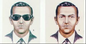 Sketch made from eyewitness descriptions of hijacker D.B. Cooper. have YOU seen this man?
